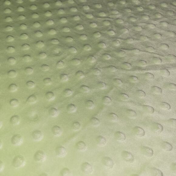 Soft Lime Green Minky Dot Fabric 62 x 36" Polyester Plush Craft Sewing  Material - Picture 9 of 10